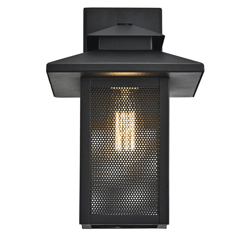 Indira Metal and Aluminium Wall Light, Textured Black