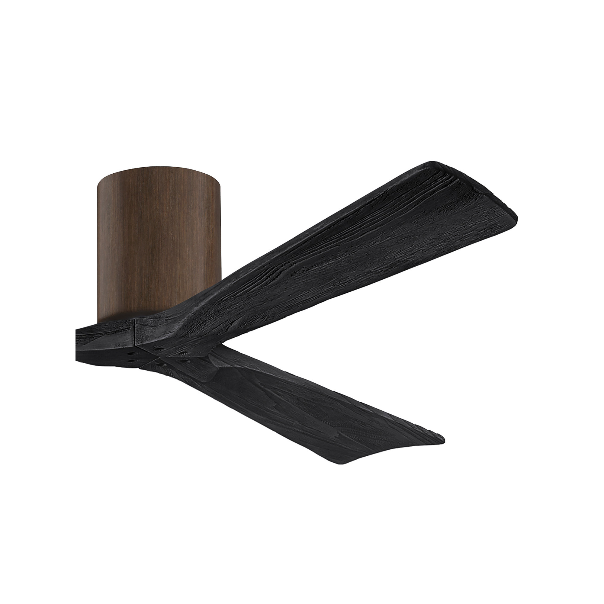 Olivier 3 Blade Ceiling Fan, Walnut, Matte Black, 60"