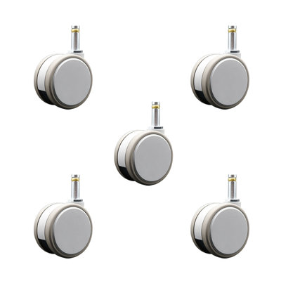 MRI Safe Casters 7/16 Grip Ring Stem Set of 5