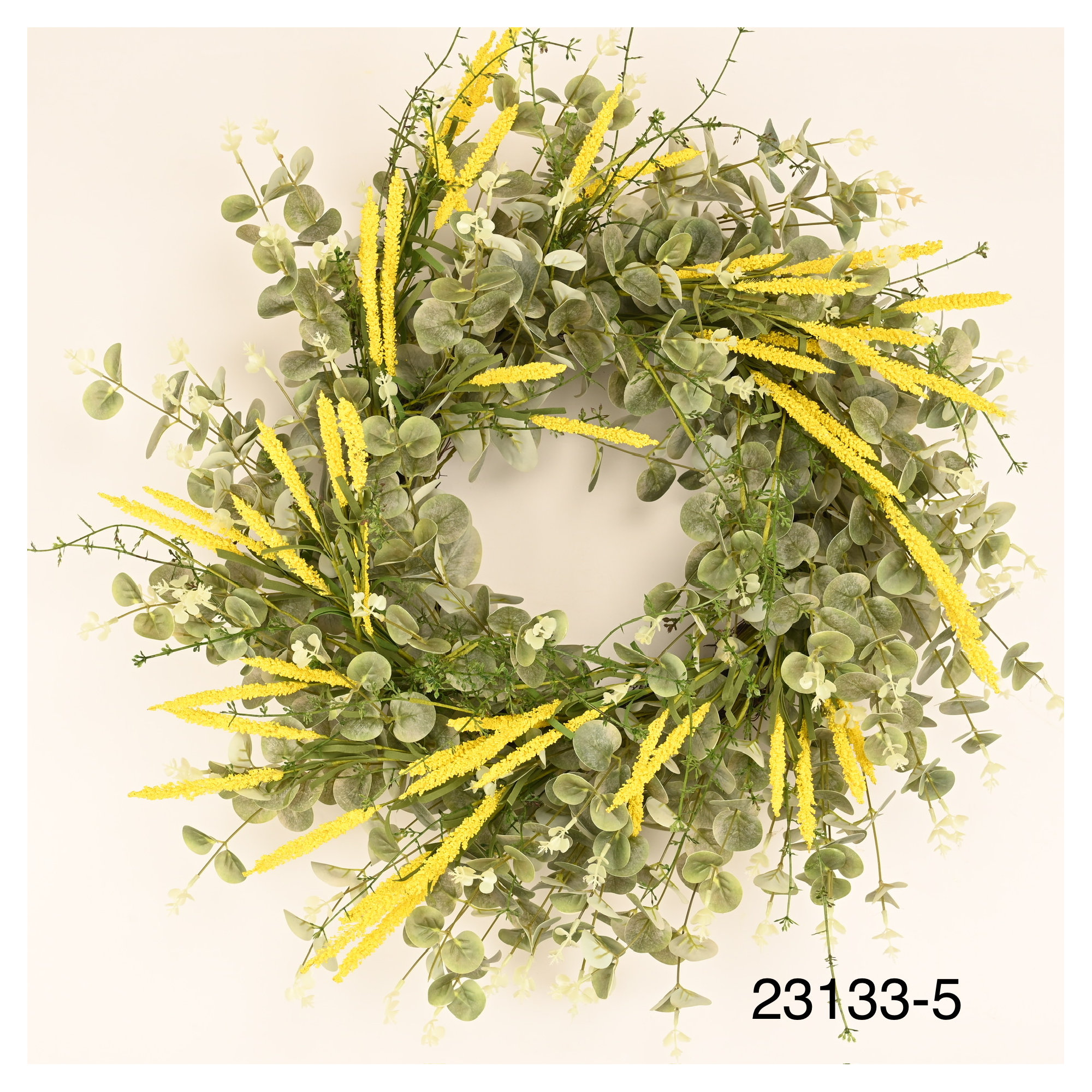 Nisswa 26" Every Day Eucalyptus Berry Front Door Wreath, Yellow/Green
