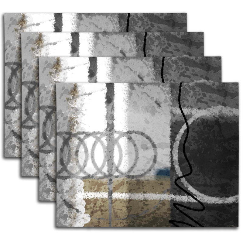 Napperon abstrait en polyester