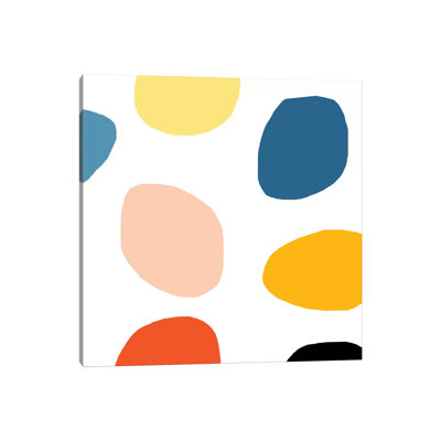 Coloured Dots by Art Mirano - Wrapped Canvas Minimalistic