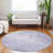 Machine Washable Indoor/Outdoor Xhevrie Lavender Rug-1263714253