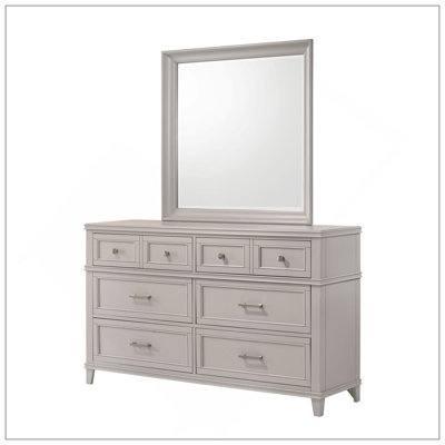 Commode 6 tiroirs grise