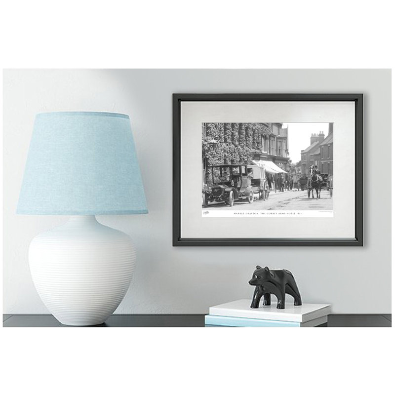 Market Drayton, The Corbet Arms Hotel 1911 - Single Picture Frame Print, 40cm H x 50cm W x 2.3cm D