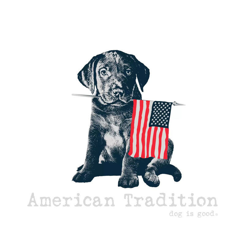 American Tradition by Dog Is Good And Cat Is Good - Wrapped Canvas Print, 66.04 cm H x 66.04 cm W x 3.175 cm D