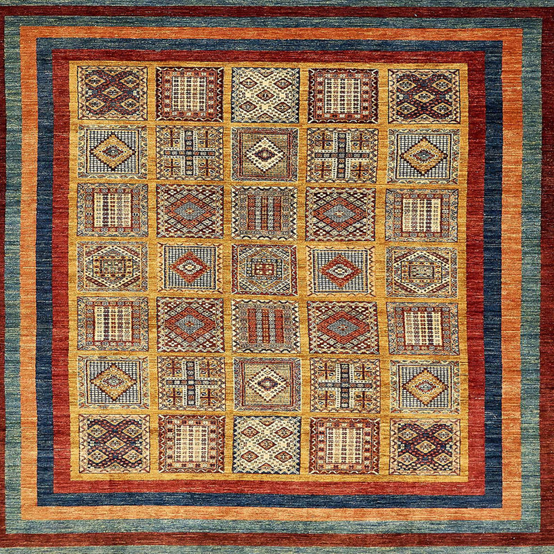 Abstract Indoor Rug, Square 3'