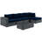 Modway Invite 5 Piece Outdoor Patio Sunbrella Sectional Set-31483571