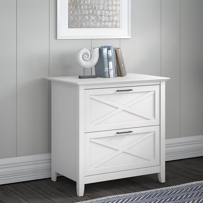 Katia 30'' Wide 2 -Drawer File Cabinet, Pure White