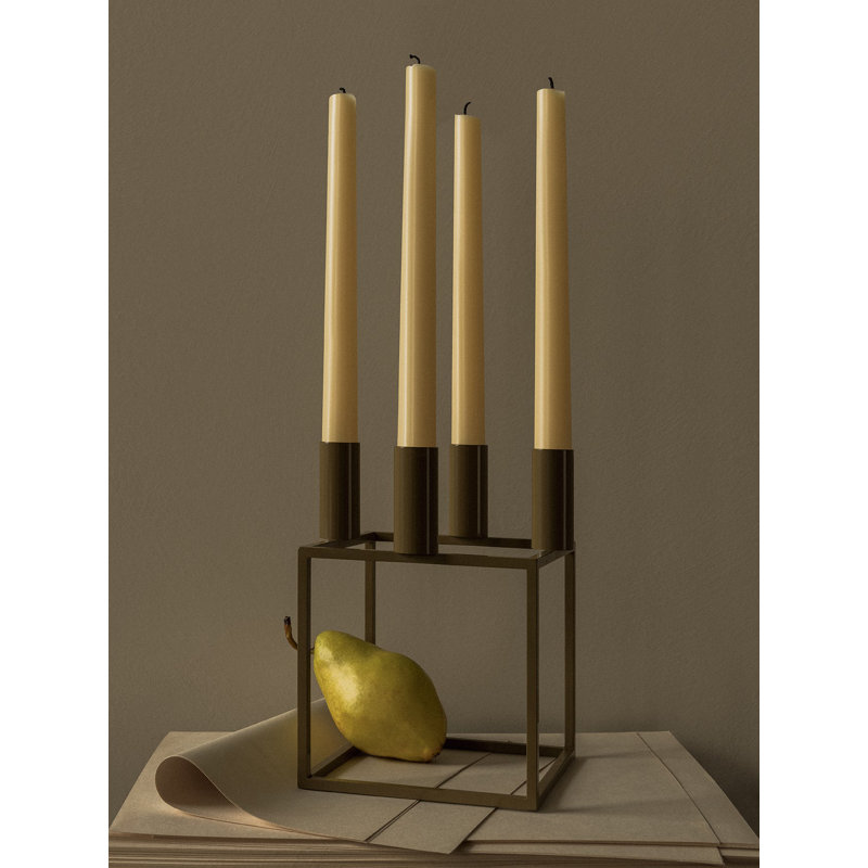 Kubus Candelabra, Olive