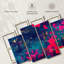 «Blue Magenta Abstract», reproduction d'art sur toile-1332096369