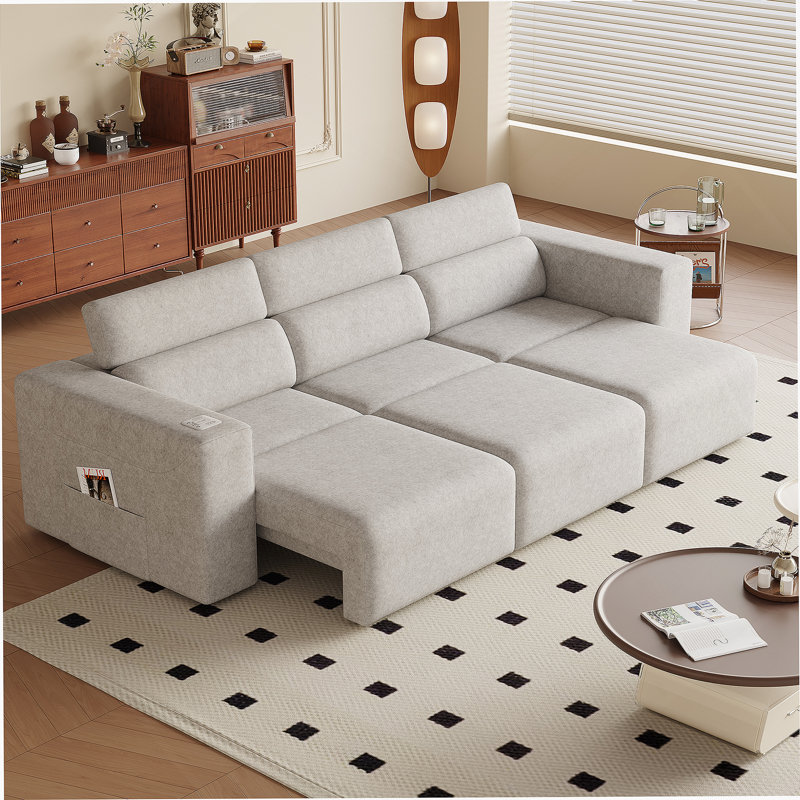Chariot de rangement Datto, Beige