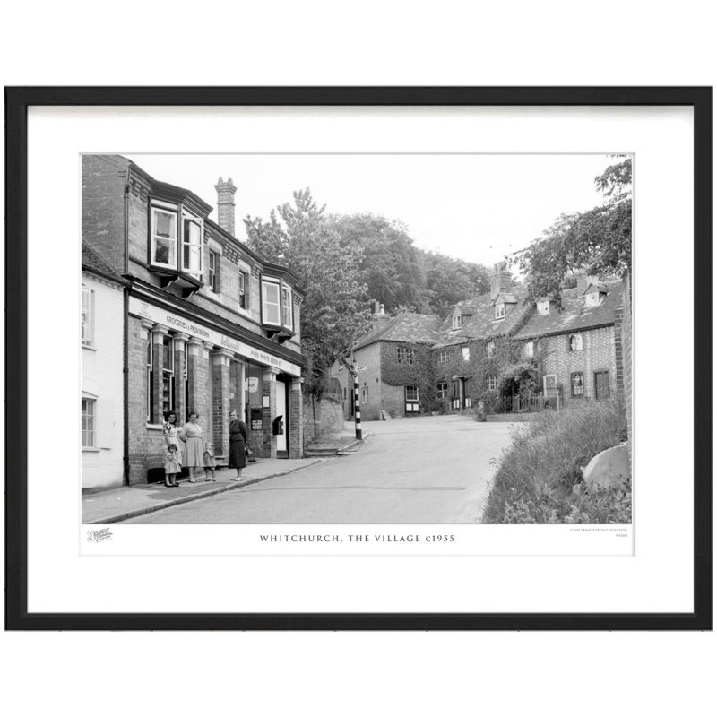 Whitchurch, The Village C1955 by Francis Frith - Single Picture Frame Print, 28cm H x 36cm W x 2.3cm D