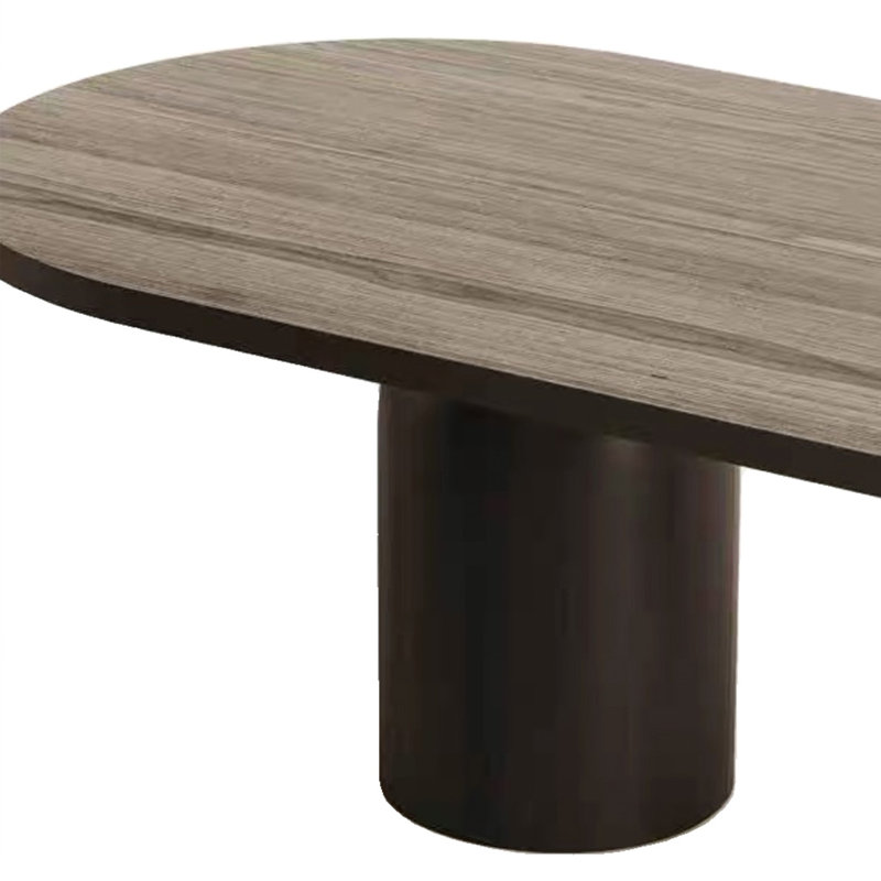 Quality solid wood dining table, Black, 29.52"H x 86.61"L x 35.43"W