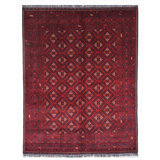 High-Quality Hand-Knotted Red Area Rug
