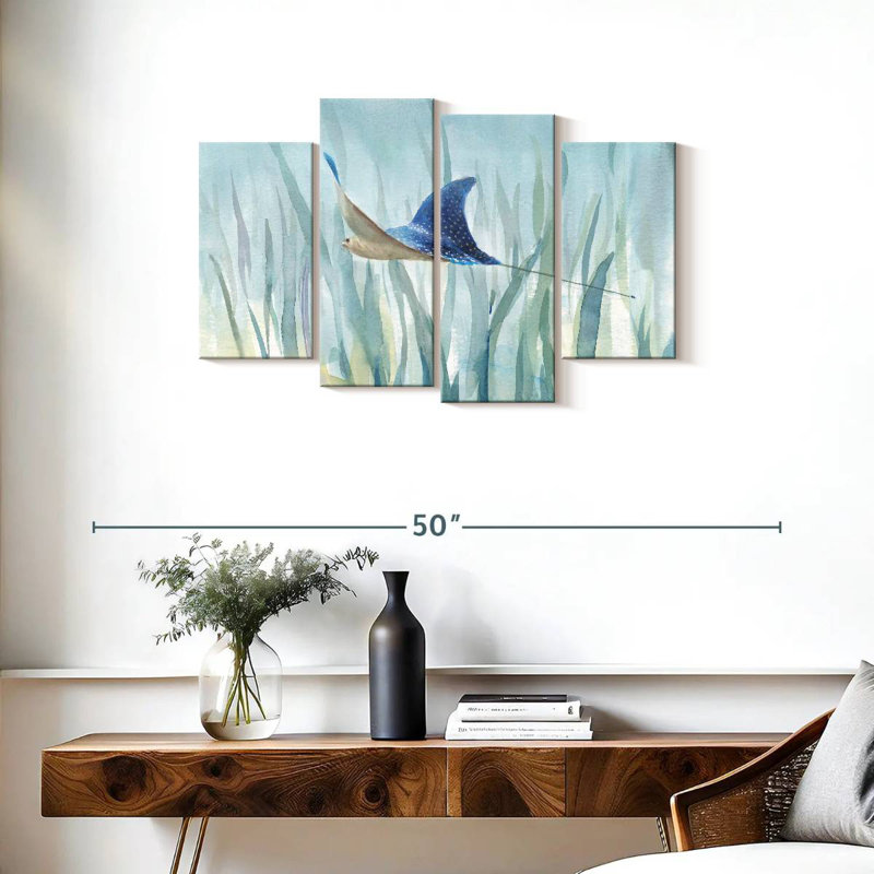 Undersea Ray, 22" H x 36" W