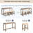 4-Piece Bar Table Set with Outlet & 3 Stools, Stylish Dining Table & Chairs-1520682799