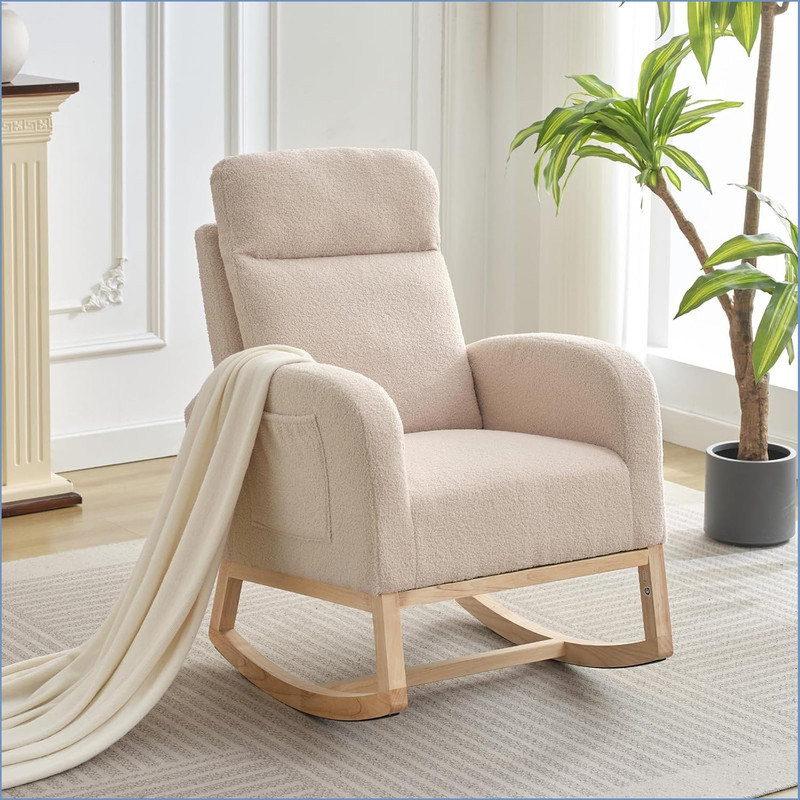 Rocking Chair, Beige
