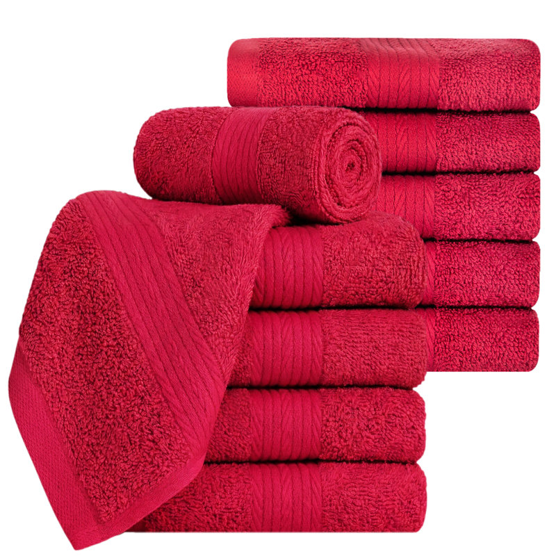 Gant de toilette, Rouge
