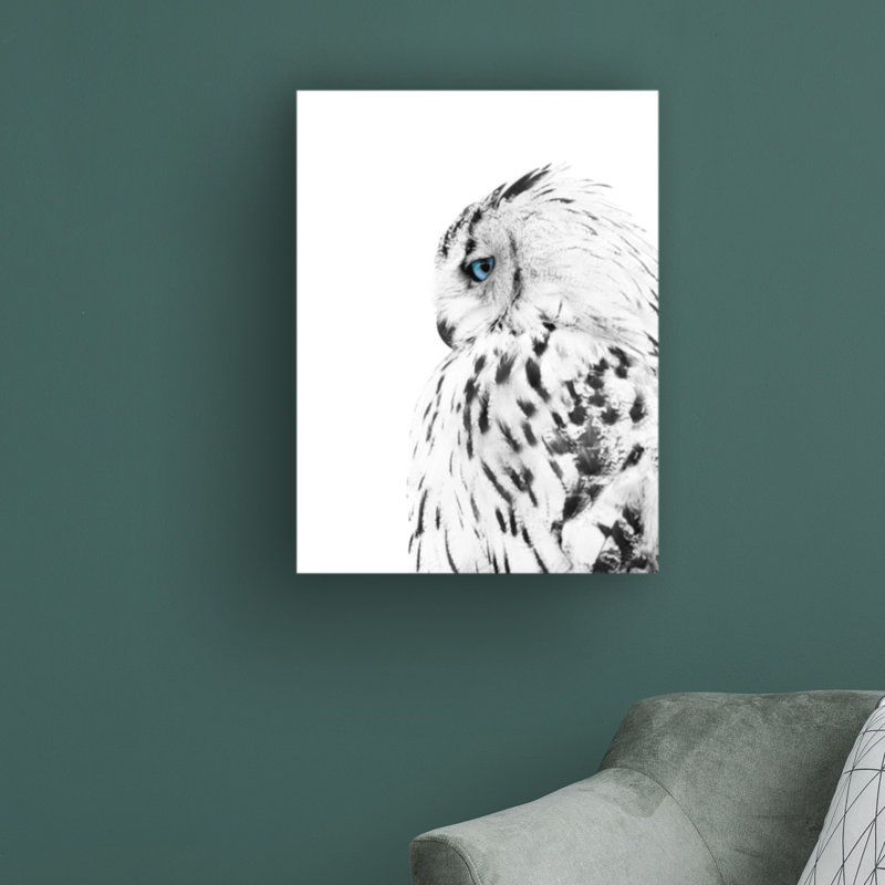 «White Owl» par Design Fabrikken - photographie sur toile tendue, H 24 po x l 18 po x P 2 po