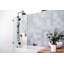 34" W. x 58.25" H in. Frameless Glass Hinged Bathtub Door-1005314720