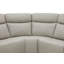 Canapé modulaire Charles en cuir fumé