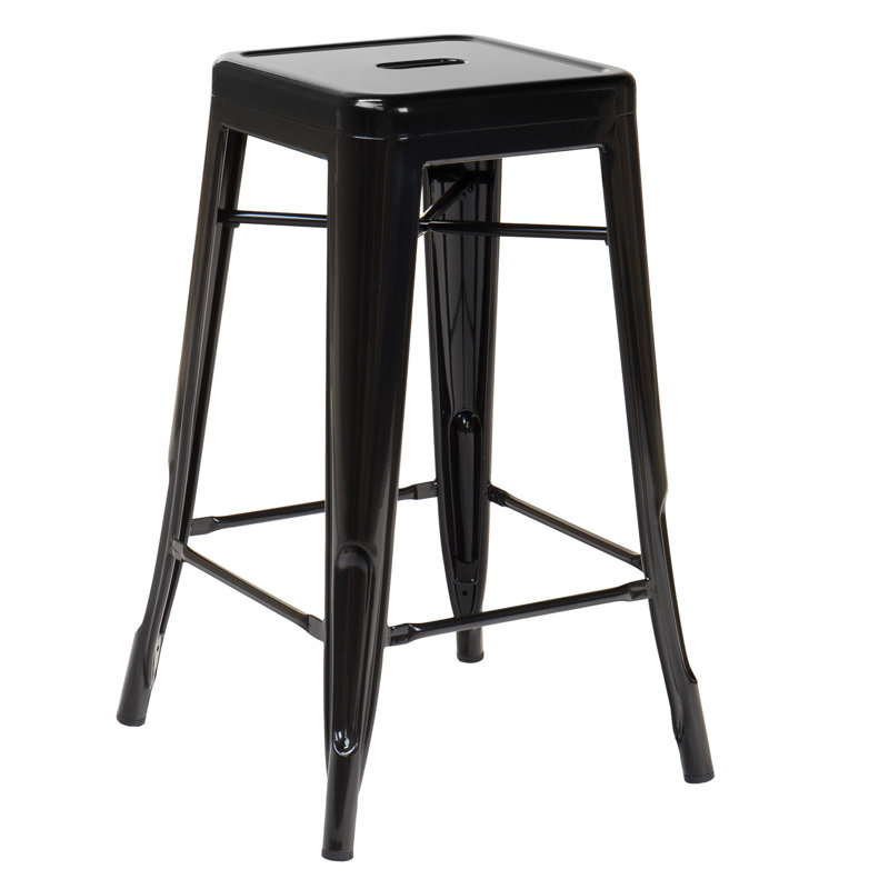Tabouret Cheryllynne, Noir, 2, Tabouret de comptoir (siège d'une hauteur de 26 p