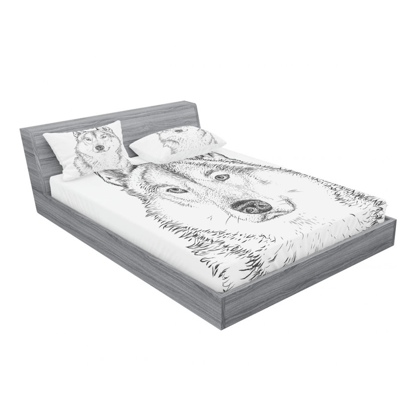 Microfiber Sheet Set, Queen Sheet Set with Fitted Sheet