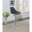 Upholstered Adjustable Height Counter Stool with Metal Frame-97697502