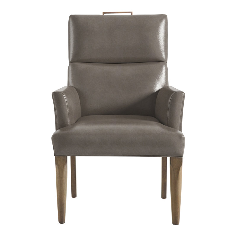 Thom Filicia Home Fabric Tight Back Arm Chair, Hampton, Tarbee Dove