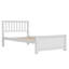 Lit plateforme en bois avec tête de lit, pied de lit et lattes en bois-603136050
