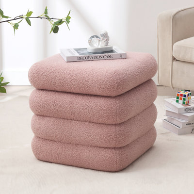 Leiani 48cm Wide Rectangle Cube  Ottoman