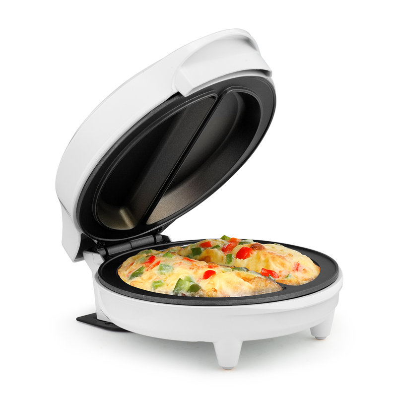 Machine à omelette 2 sections Holstein Housewares, Blanc