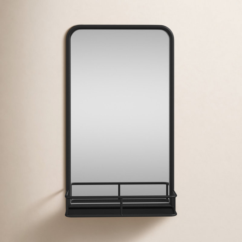 Miroir de salle de bain mural Koda, Noir