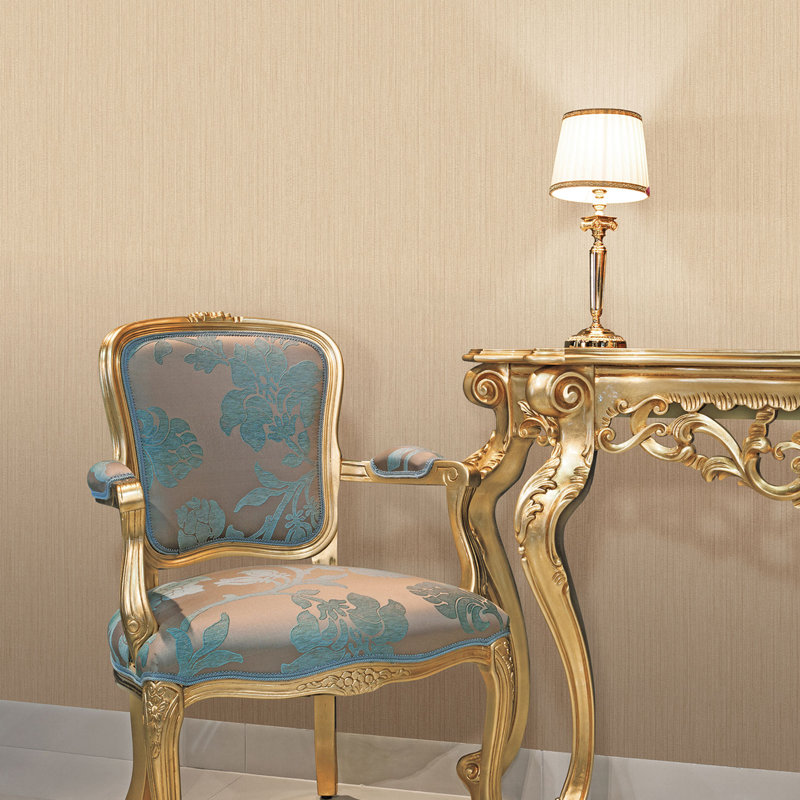 Palazzo 2 Plain Vertical Texture Wallpaper Roll, Gold