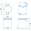 Britannia Metal Step On Kitchen Trash Can-20606169