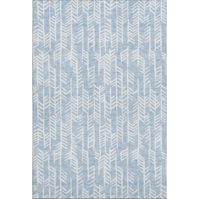 Premium Machine Washable Prisco Sky Rug