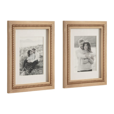 Beaded Two-Piece Picture Frame Set