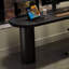 Bureau noir en bois massif en forme de L-108803828-108803830