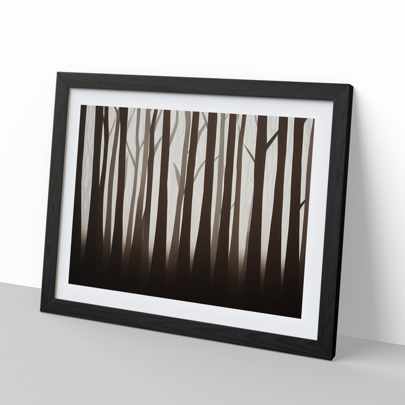 A Thrilling Forest - Framed Print, Black, 25cm H x 34cm W x 2cm D