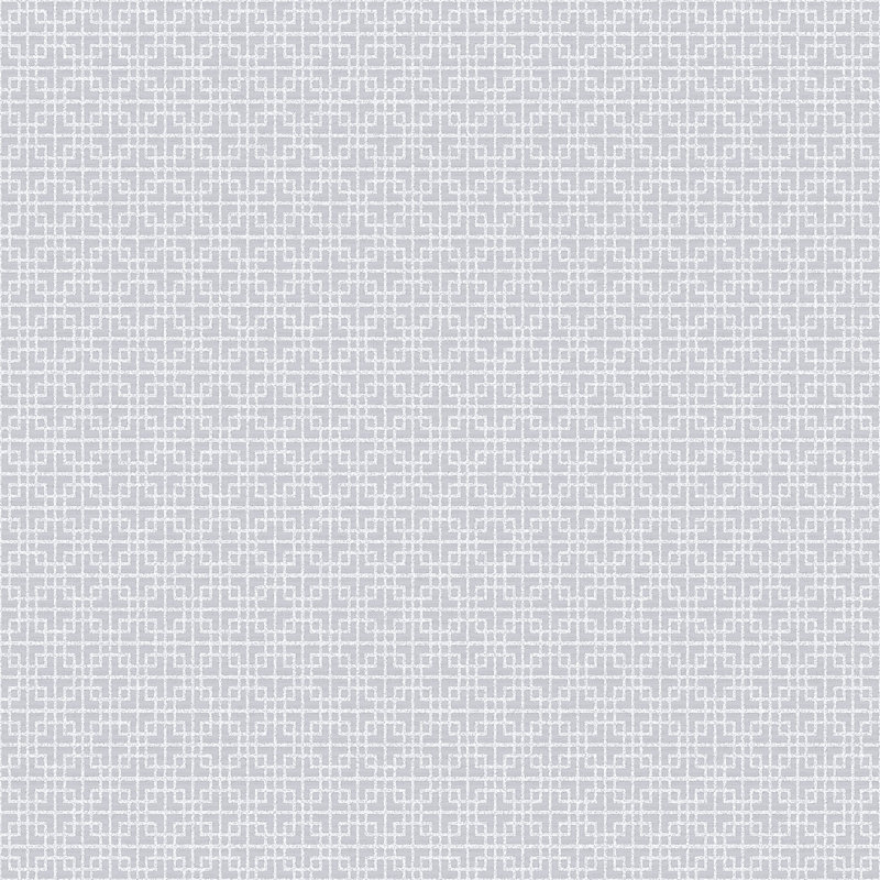 TexStyle Greek Key Texture 33' L x 21" W Metallic/Satin Wallpaper Roll, Silver