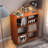 Brown Solid Wood Versatile Storage Bookcase