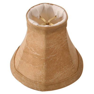 4.25'' H Faux Leather Bell Candelabra Shade