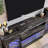 75 Inch Electric Fireplace Tv Stand For Tvs Up To 85'' With 36" Fireplace & Led Lights With Shelves & Storage-1842948890