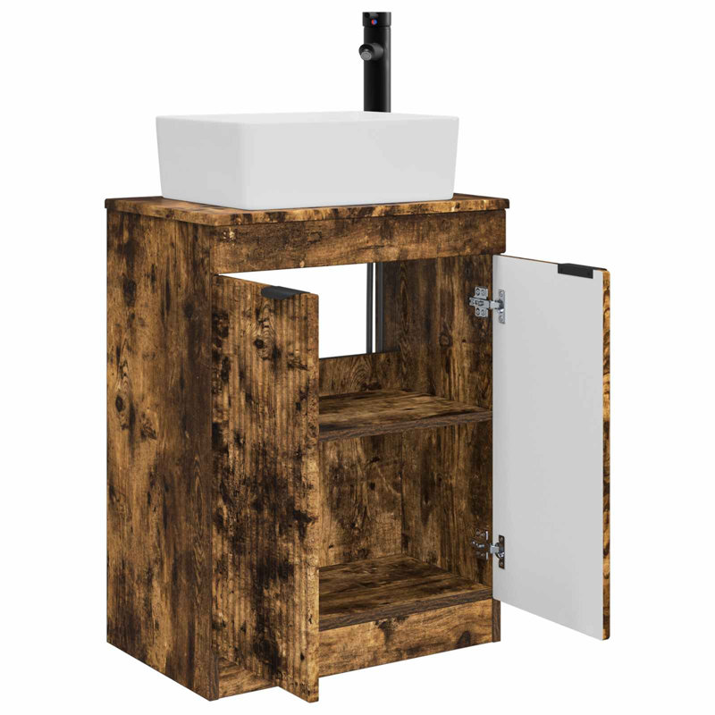 540 mm Bathroom Vanity, Smoked Oak