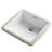 Elavo Ceramic Square Undermount Bathroom Sink with Overflow