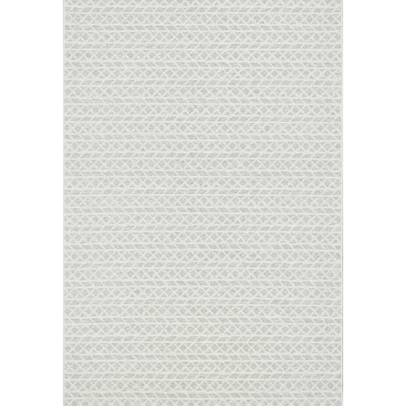 Armonk Geometric Wool Hand Woven Area Rug, Rectangle 140cm x 200cm