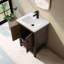 Chazden 24" Herringbone Design Single Bathroom Vanity with Ceramic Top-444019685-463235015-461940881
