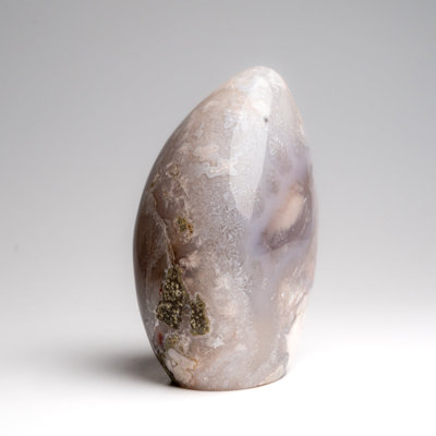 Véritable forme d'agate florale polie de Madagascar (2 lb)