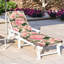  Coussin de patio extérieur pour l'extérieur 3 po Aquarelle roses fleurs de jardin d'été